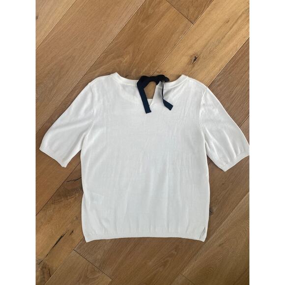 1.2.3 Paris Short Sleeve Cream Sweater NWT - Picture 6 of 7